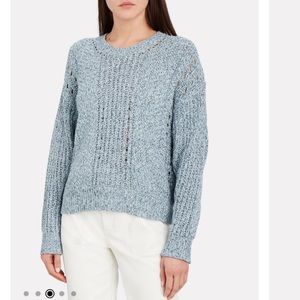IRO light blue Kamen Marled Cotton Sweater